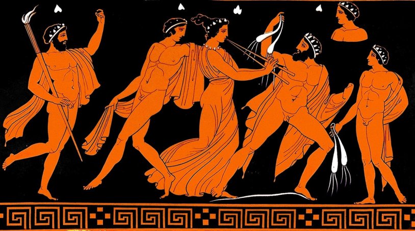 The gods of Greece. Frescoes of ancient Greece