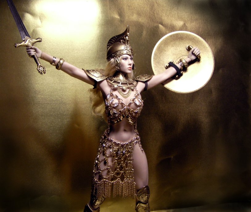 Athena without clothes