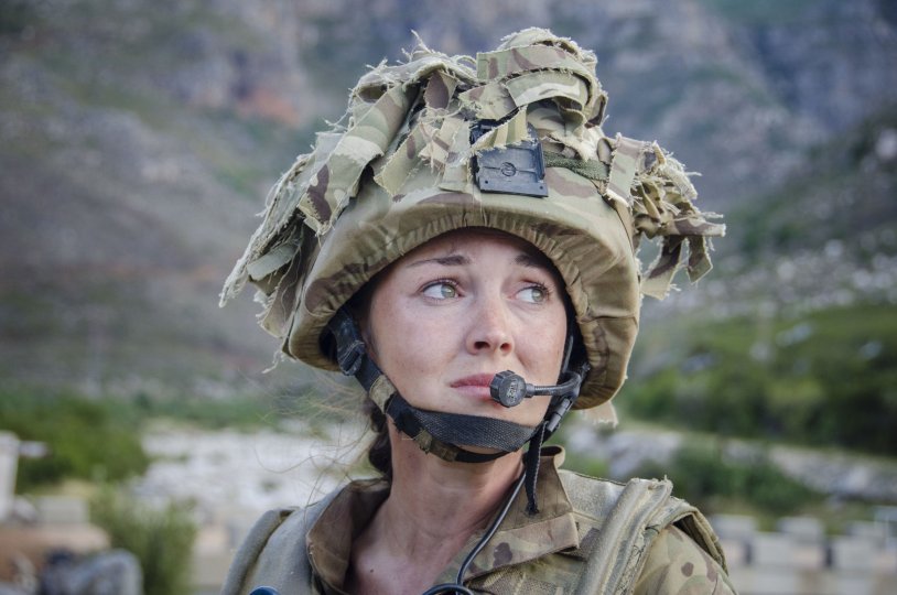 Lacey Turner in the helmet