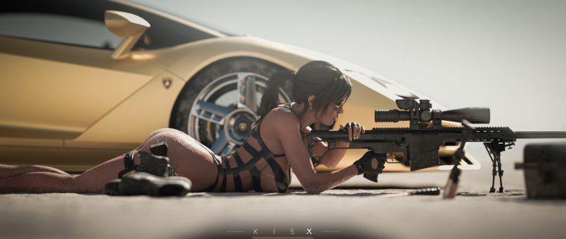 Lara Croft devastating eggs