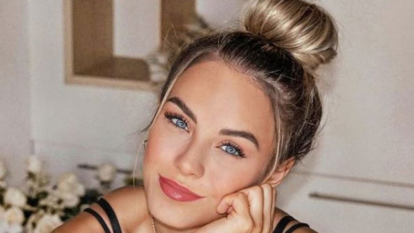 Lara Runarsson in a dress