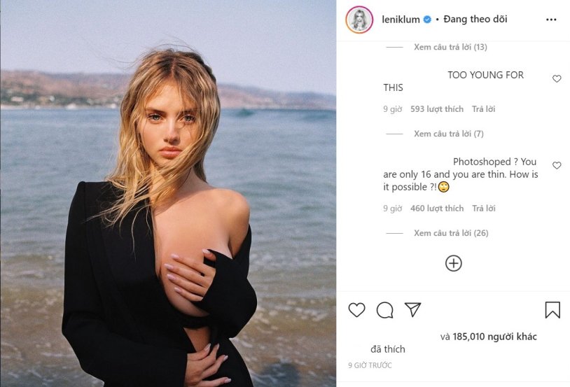 Daughter Heidi Klum Leni chest