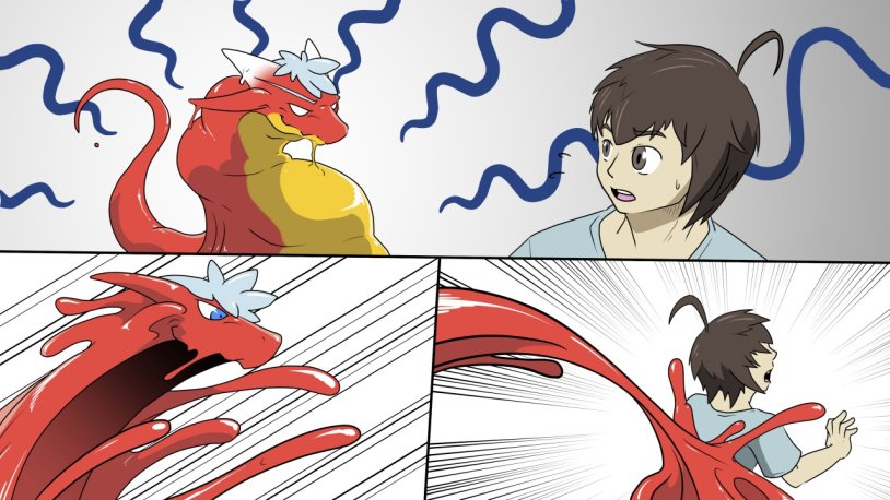 Turning a person into a dragon