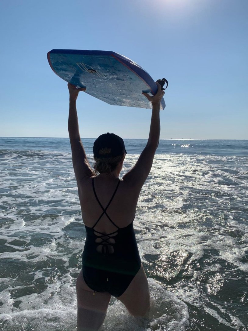 Jena Fisher in a swimsuit