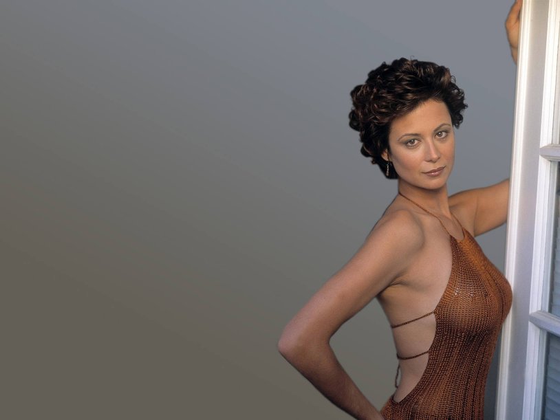 Actress Katherine Bell in a swimsuit