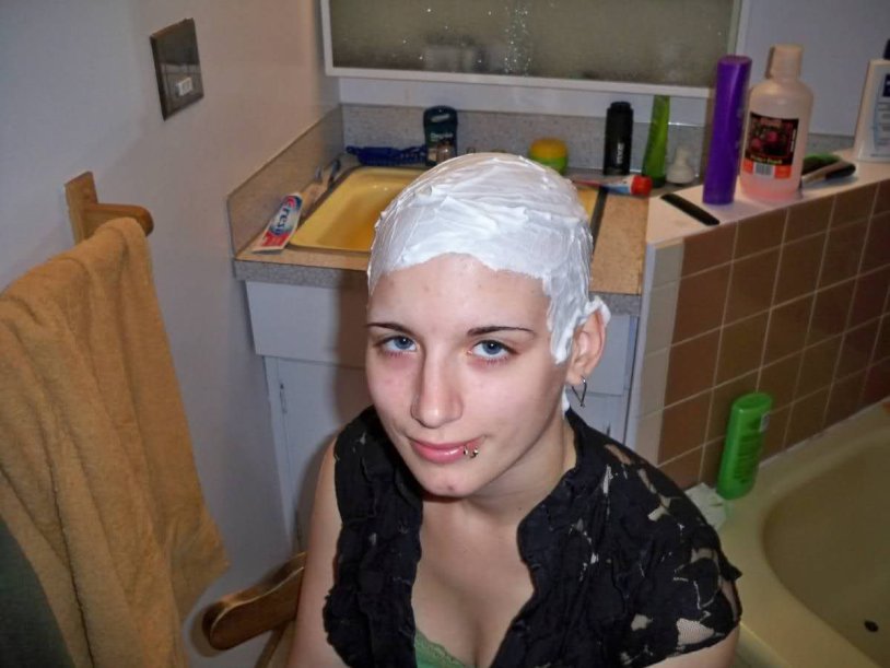 Girl Shaving Her Head