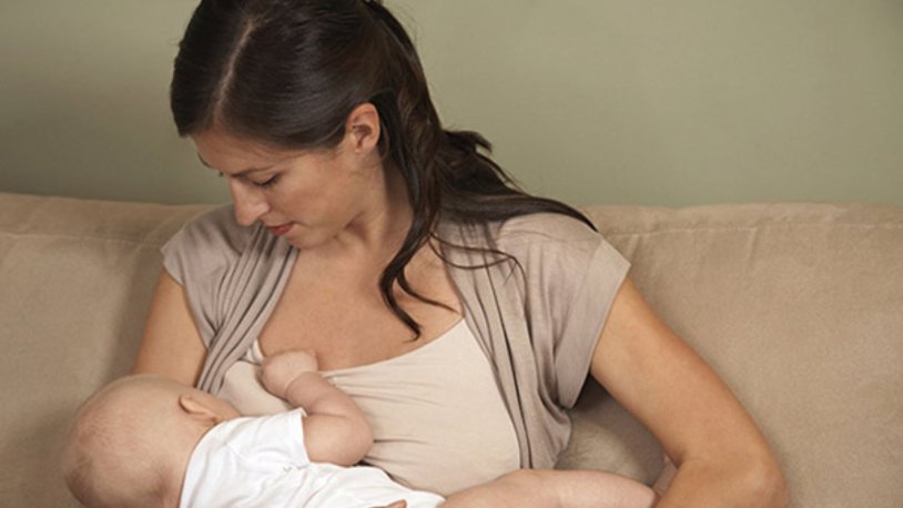 Big breasts after breastfeeding