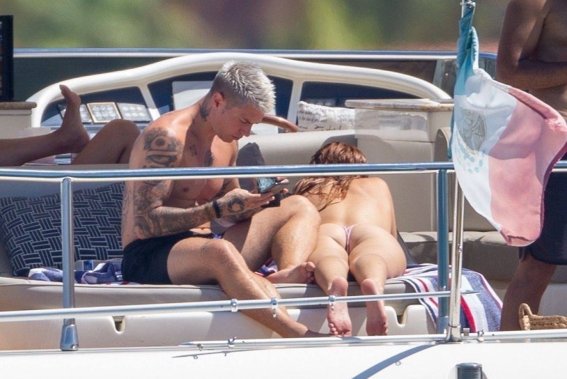 Bella Thorne on a yacht