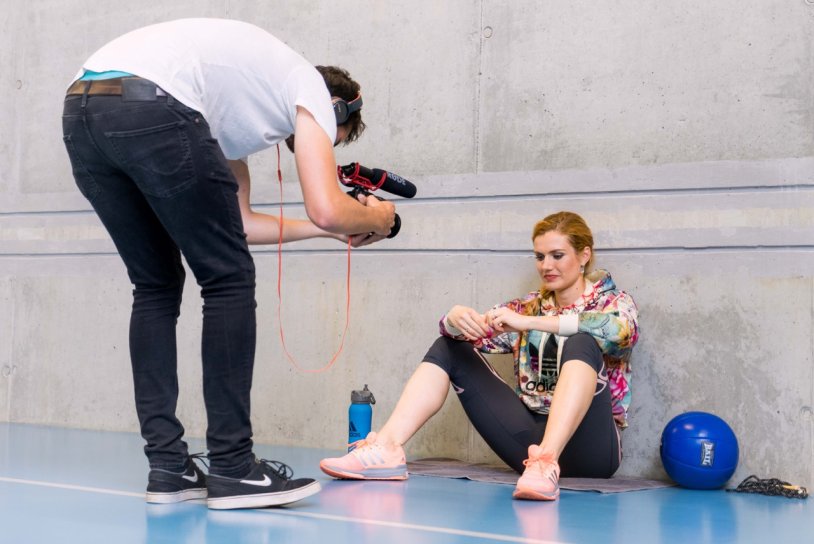 Koukalova straightens his underpants