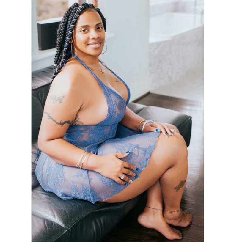 African American with magnificent forms