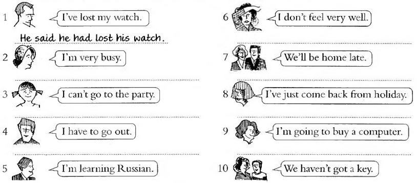 English Write Sentences task?