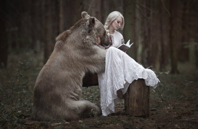 Girl with Roseal Bear