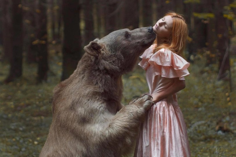 Girl and the bear
