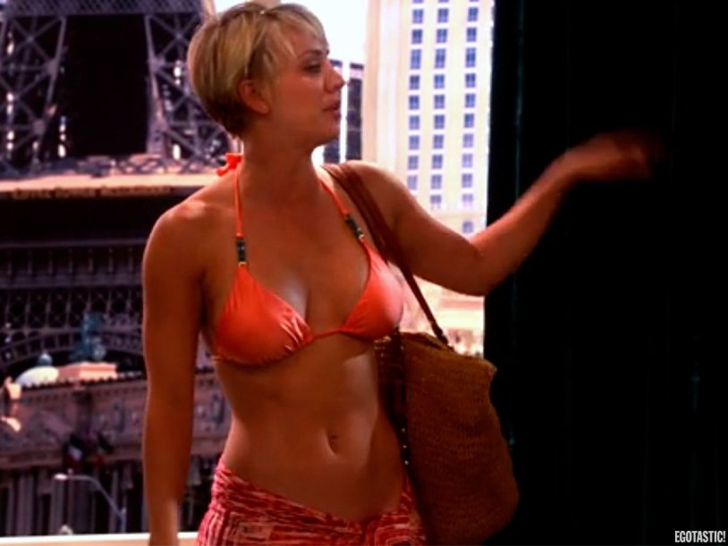 Kaley Cuoco in a swimsuit