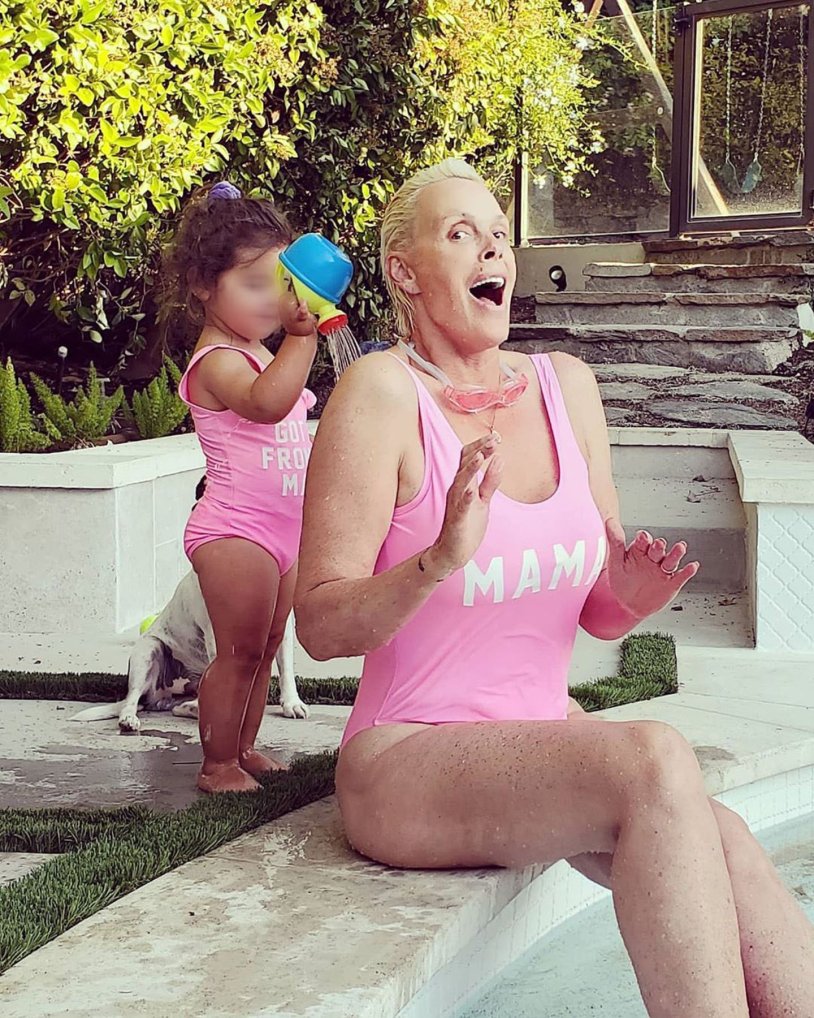 Bridget Nielsen is pregnant in 54