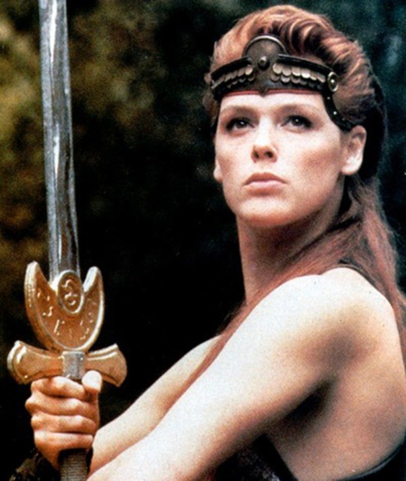 Brigitta Nielsen in his youth Red Sonya