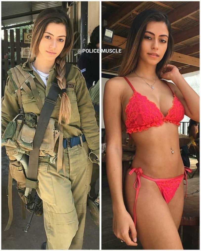 Iranian army of a girl in panties