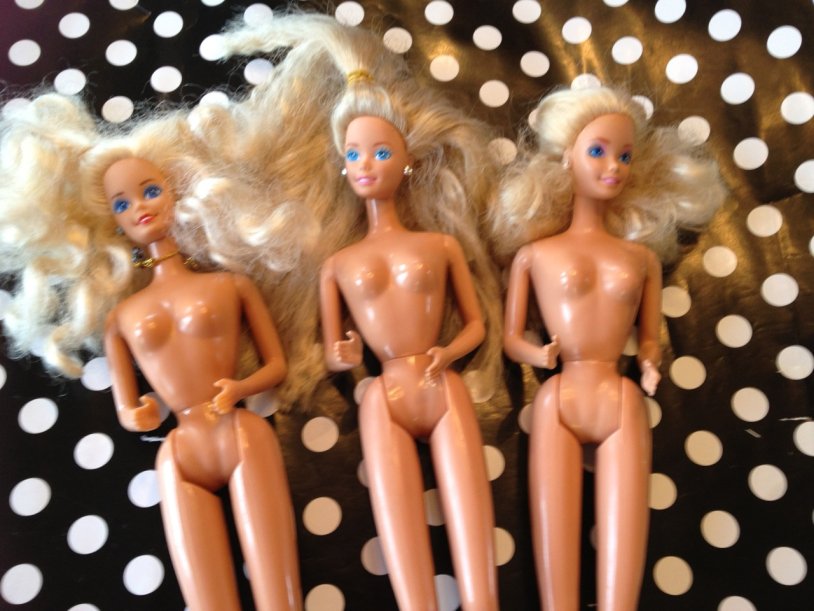 Naked doll Barbie chest