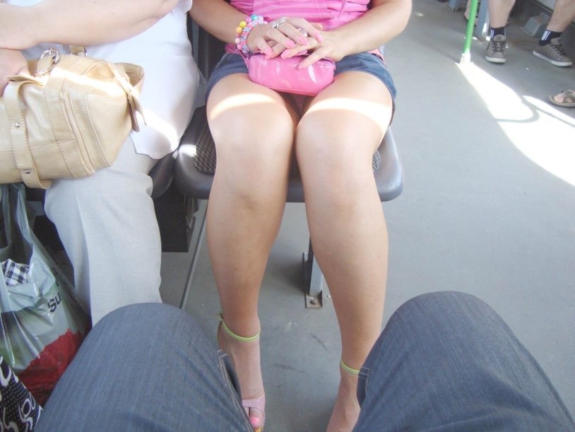 The girl lit up his underpants