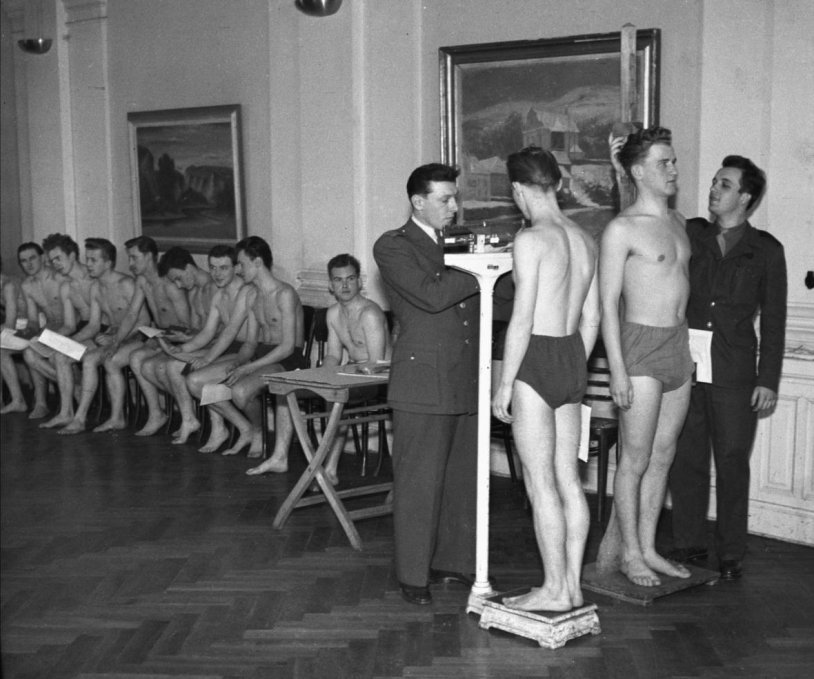 Retro medical examination of boys