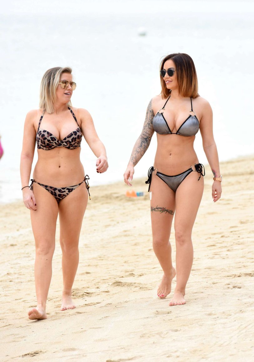 Sarah Masssy in a swimsuit