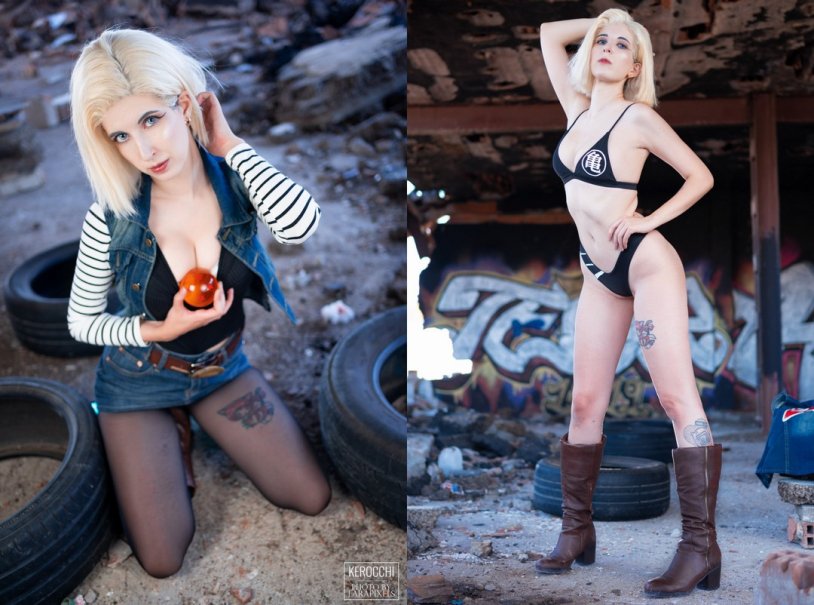 Android 18 cosplay hot