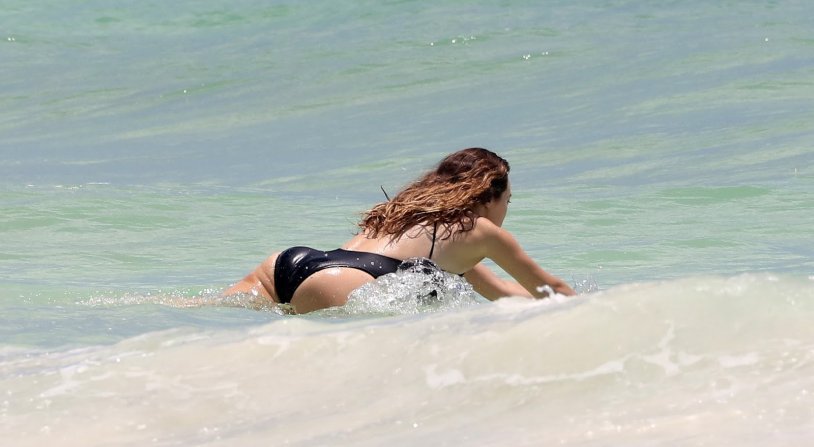 Alicia Debem Kerry in a swimsuit