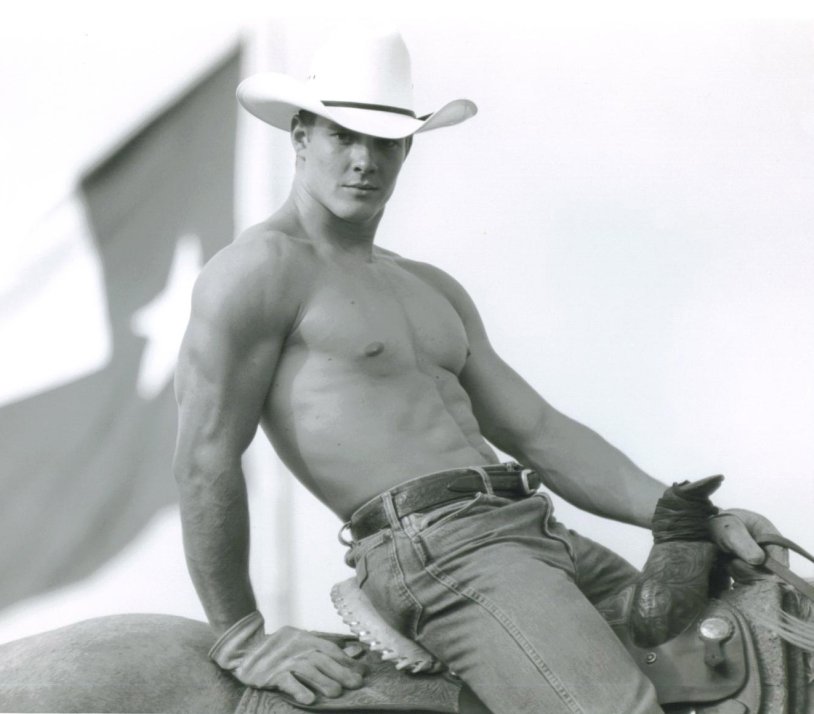 Porn actor in a cowboy hat