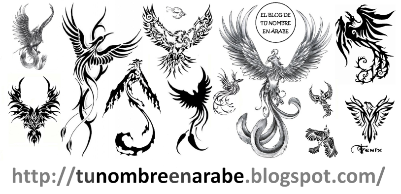 Phoenix small tattoo sketch