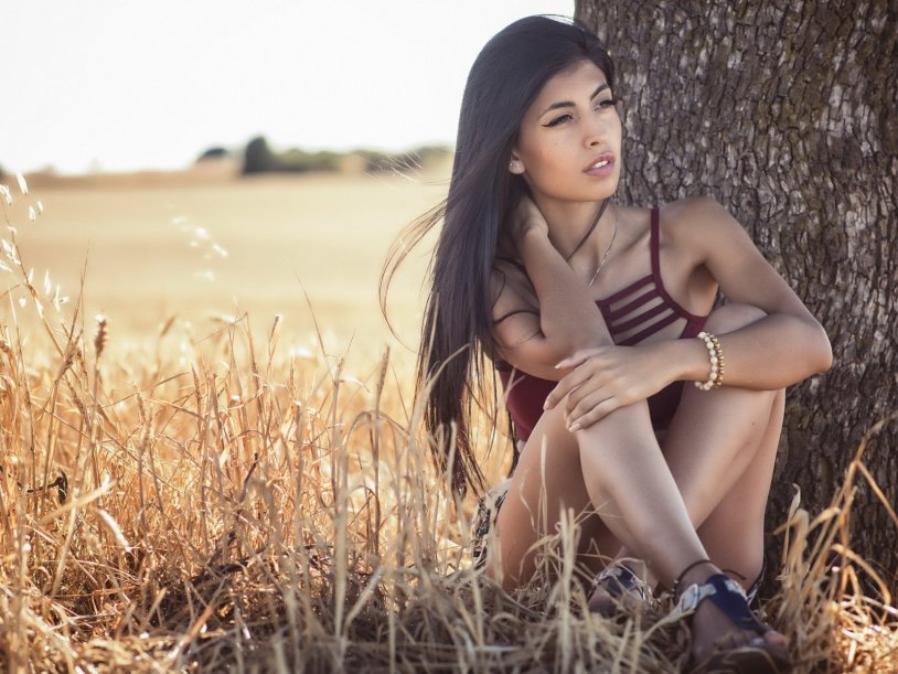 Kazakhstan Girls in nature