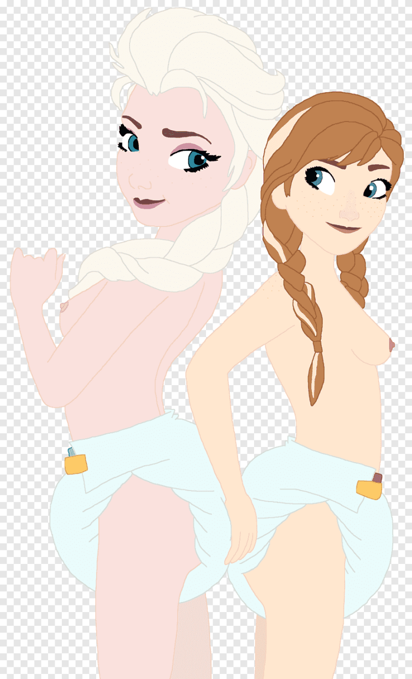 Elsa Naked and Anna Naked