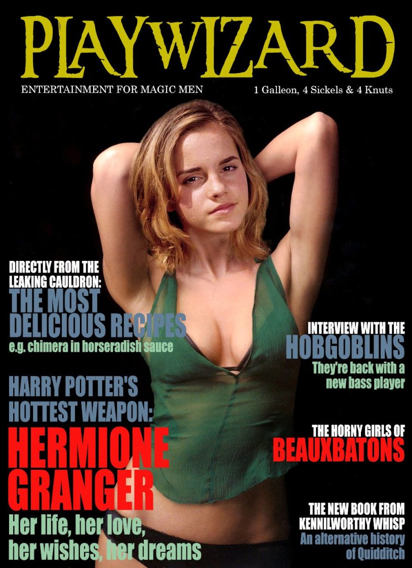 Emma Watson in an erotic magazine