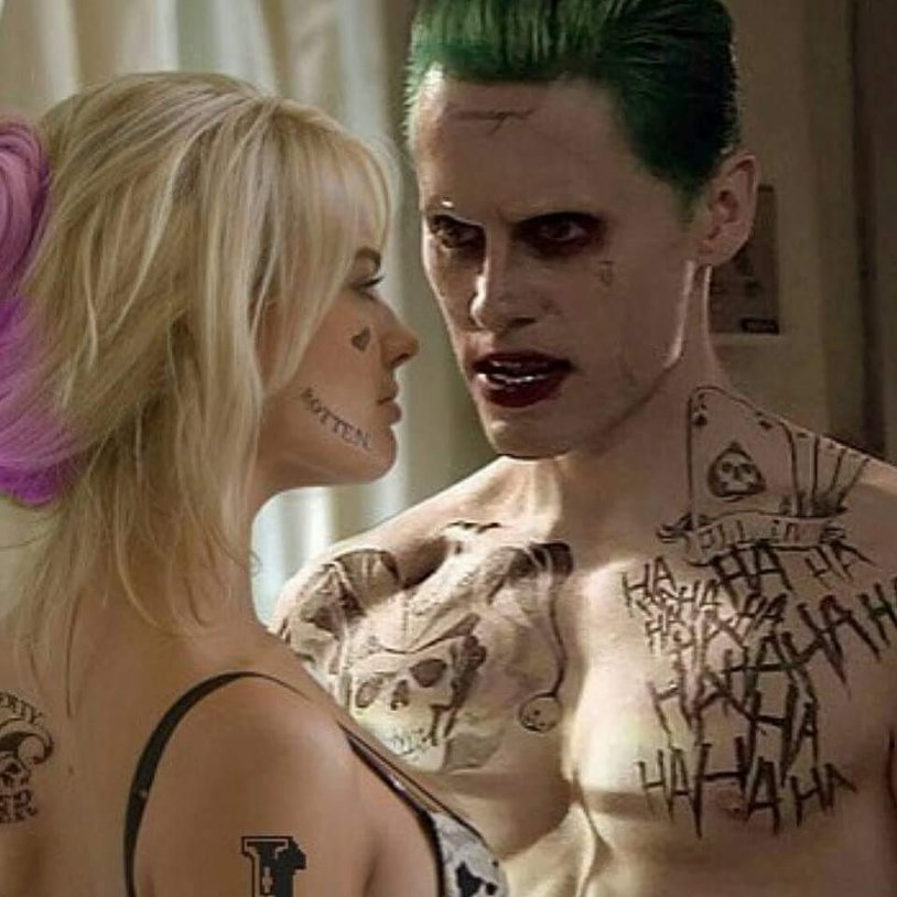 Harley Quinn Margot Robbie and Joker Jared