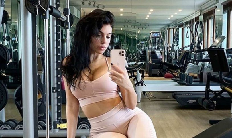 Georgina Rodriguez in the gym