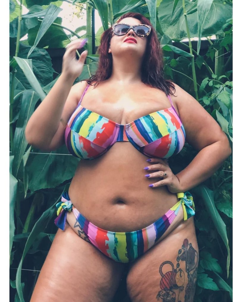 Georgina Horn in a swimsuit