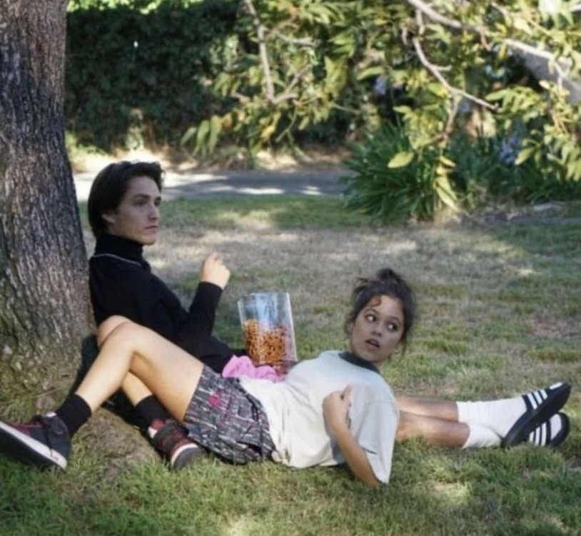 Girls and boys with beer in the forest