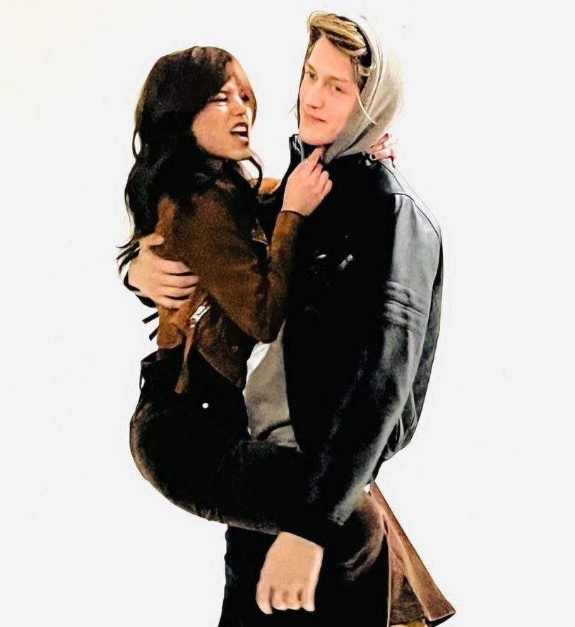 Jena Ortega and Percy Hines