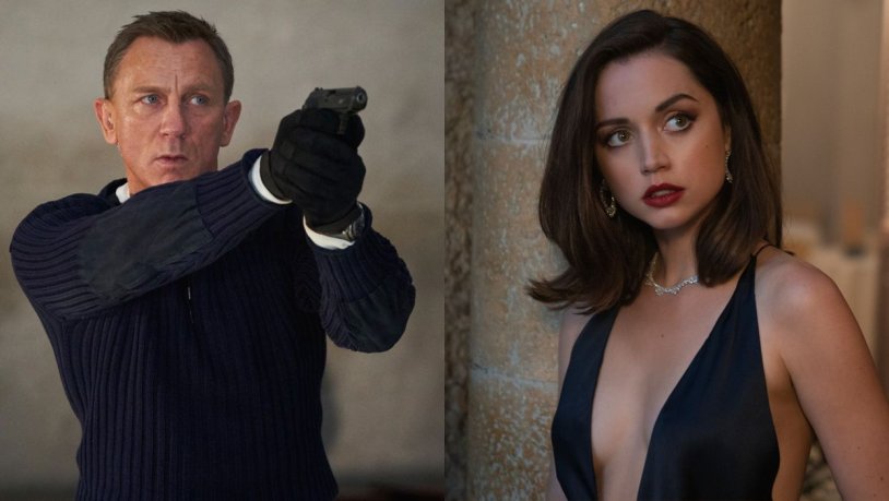 Daniel Craig and Ana de Armas in No Time To Die (2021)