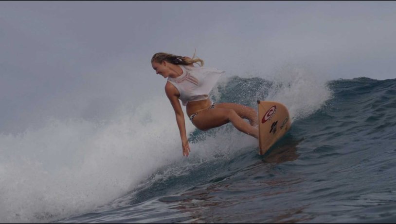 Nancy Adams surfed