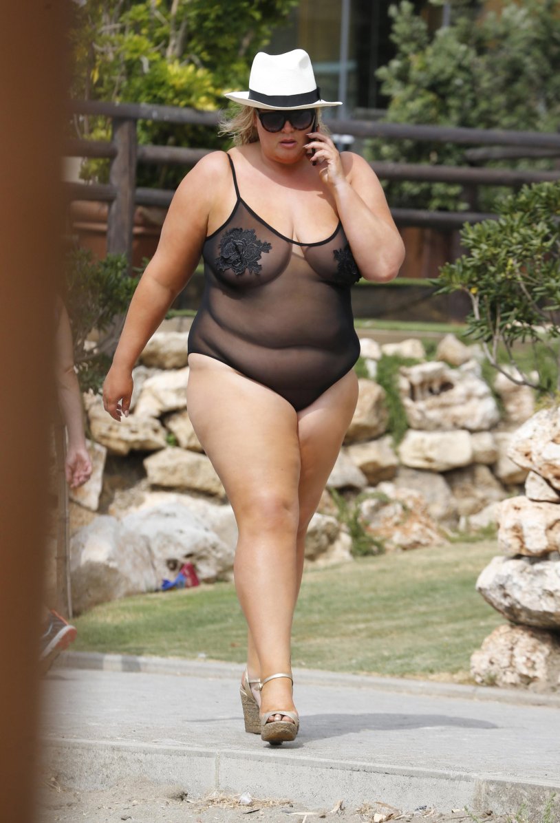 Gemma Collins in a swimsuit