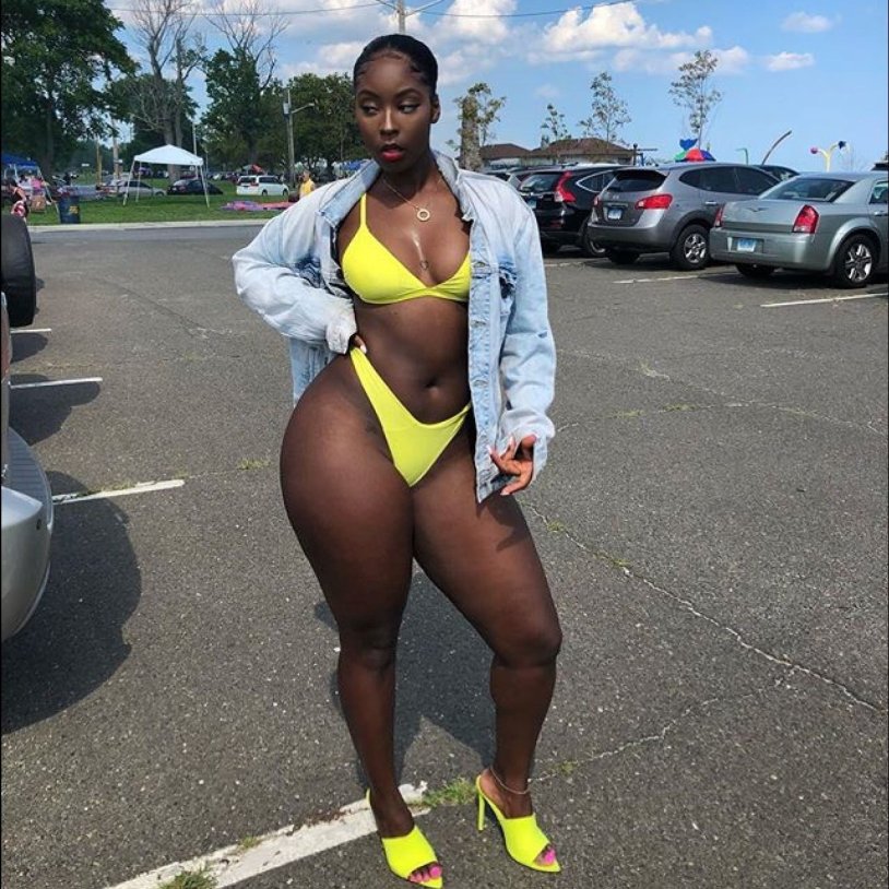 Fat women's buttocks