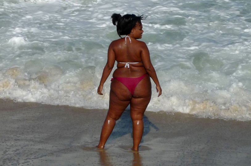 Fat Brazilians on the beach