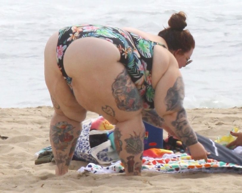 Fat on the beach