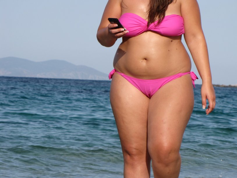 Chubby tummy in bikini