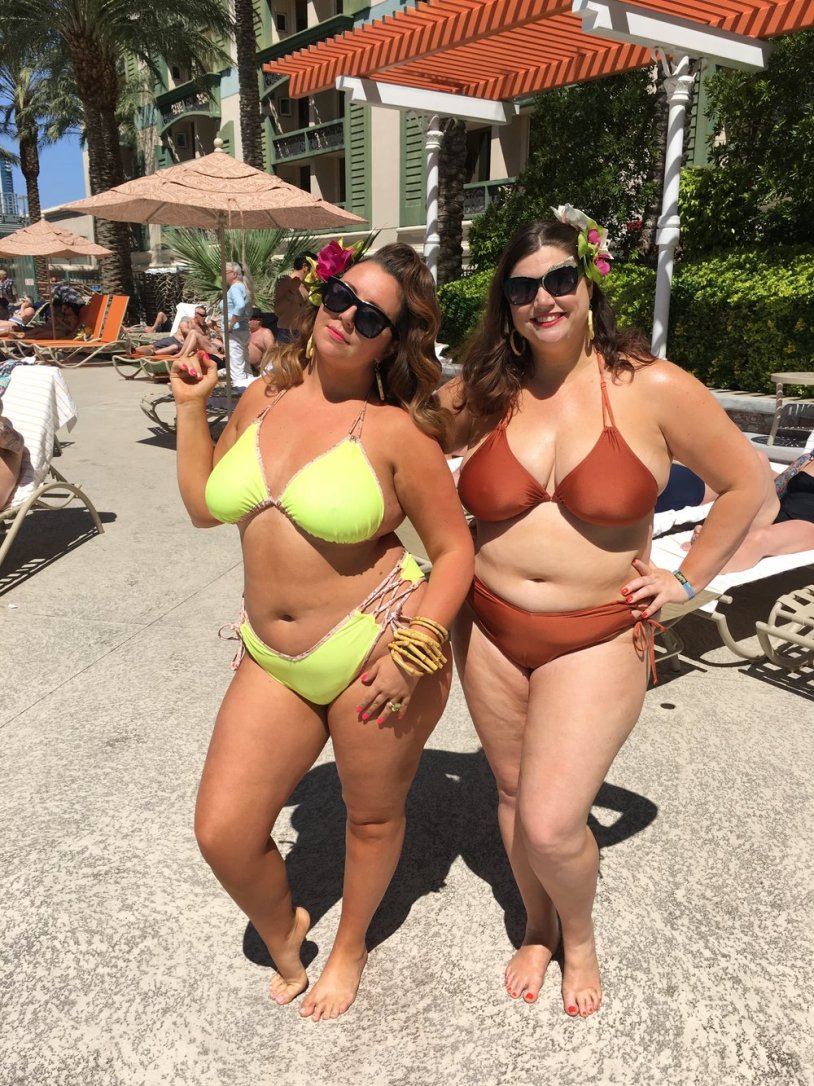 Old bbw in a bikini