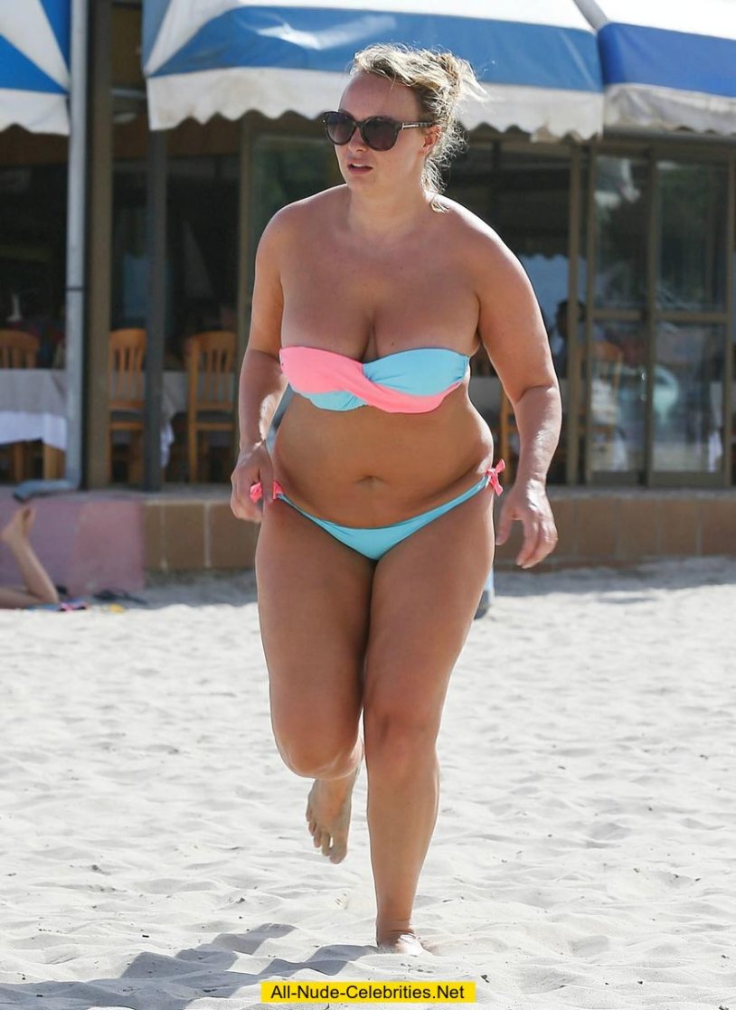 Fat women on the beach