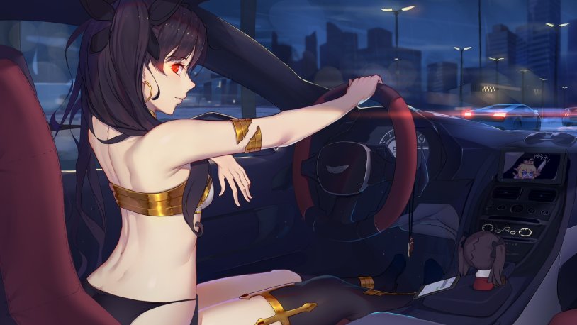 Fate Grand Order Ishtar in the car