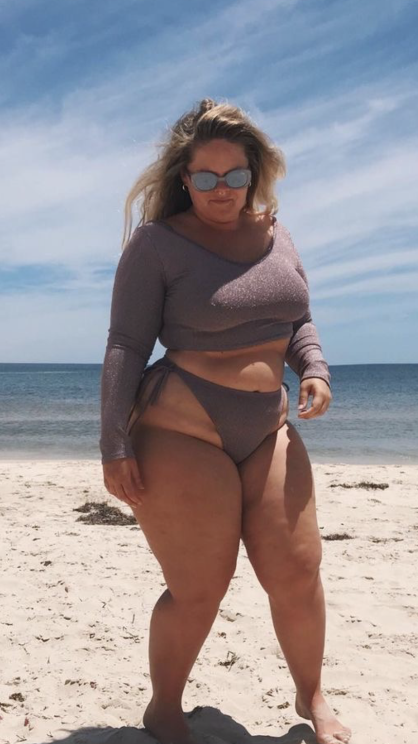 Mature bbw in a swimsuit