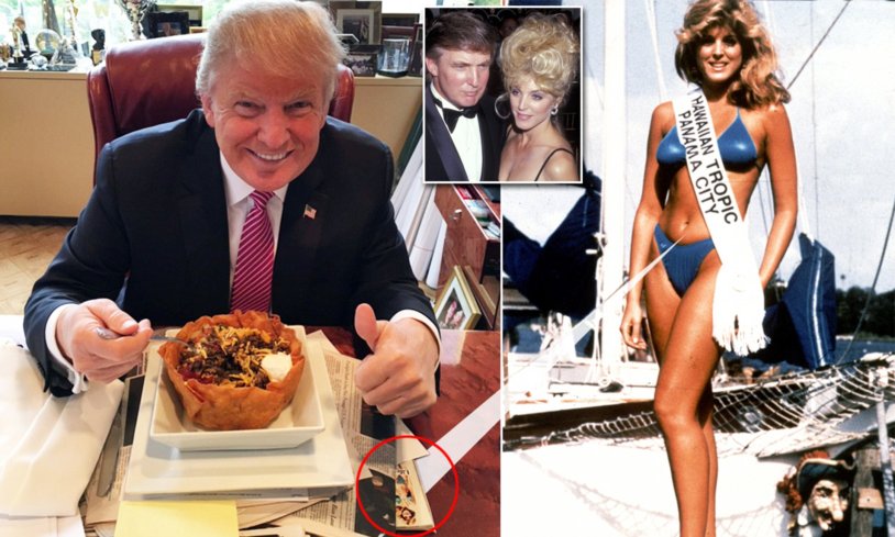 Donald Trump on the beach