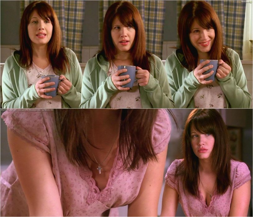 Marla Sokoloff in a swimsuit